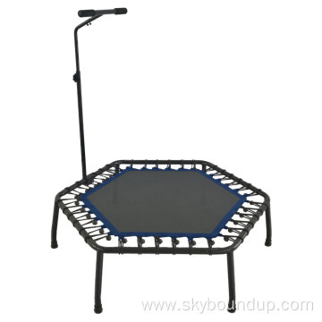 Max Load 330 lbs Hexagonal Indoor workout trampoline